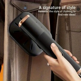 USB電源ポータブルハンドヘルドアイロンワーク - コンパクトで旅行に便利なミニアイロン、乾湿両用の熱圧設定、3Dセンスデザインで家庭・オフィス・外出先での使用に最適 - 電池不要、ギフトに最適、オフィス用衣類メンテナンス | スリークハンドヘルドアイロン | スタイリッシュアイロン