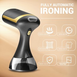 持ち運び可能なハンドヘルド衣類用スチーマー、取り外し可能な水タンク付き強力シーツクリンナーセット（家庭・旅行用）