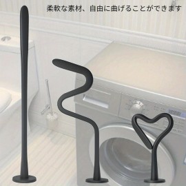 フロントロード洗濯機のドアプロップ、磁気式洗濯機のドアホルダー、2.6インチ/66mmの磁気ベース付き、洗濯機のドアを開いたままに保ち、柔軟なプロップはほとんどの洗濯機に適合し、RVの洗濯室のドアを安定させます。