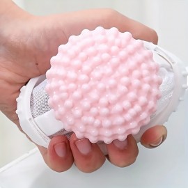 1個 2-in-1 洗濯機クリーニングボールとヘアキャッチャー付き - 衣類の清潔度を高め、絡まりを防ぐ耐久性プラスチックメッシュフィルターバッグ