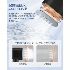 アイロン、スチームアイロン、衣類スチーマー、2-in-1、ハンガーに置いても大丈夫、便利なアイロン、手持ちスチーマー、シワを取り除く、強力、連続スチーム、25秒で起動、漏れ防止、軽量、コンパクト、強力、ドレスシャツ