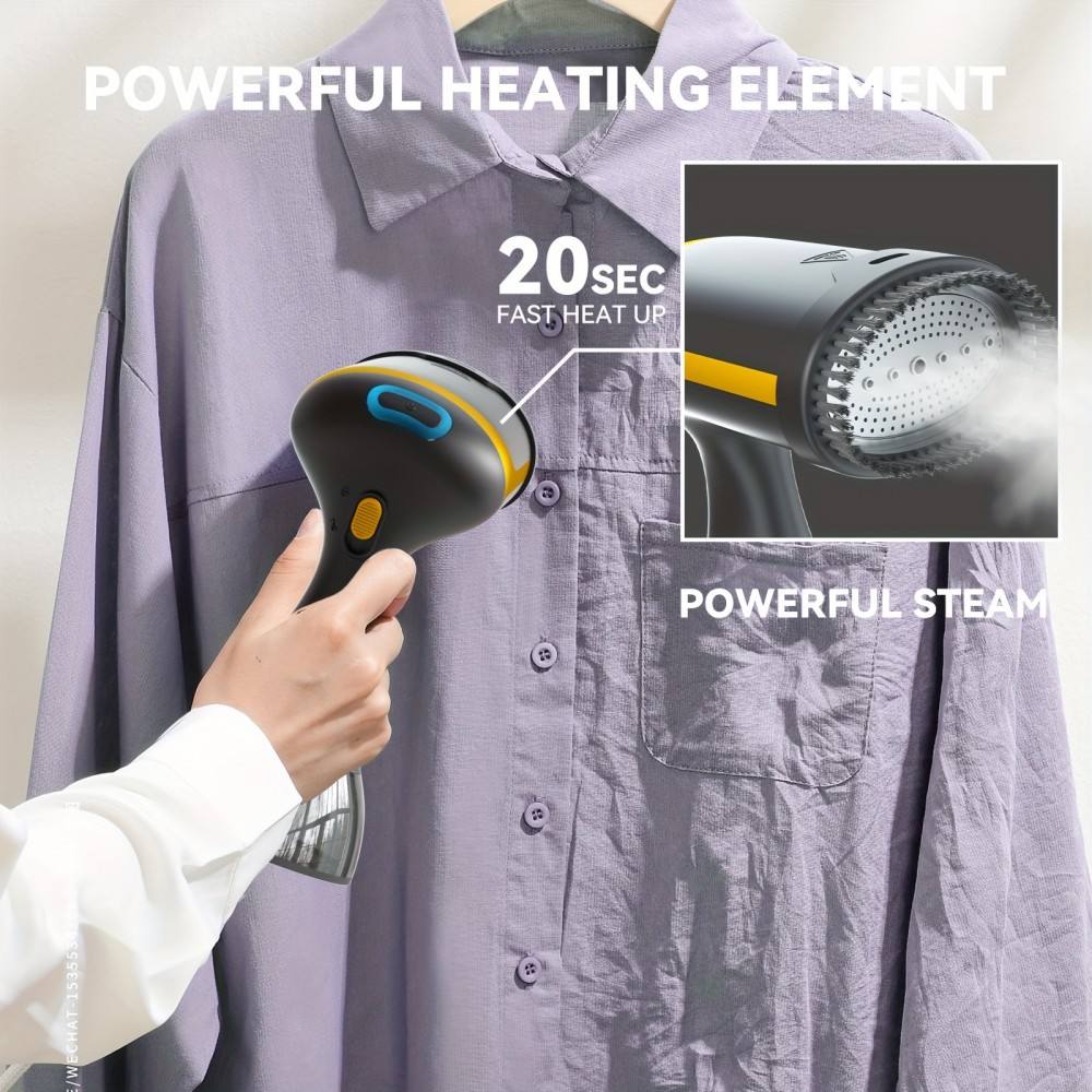 1500ワットハンドヘルド蒸気アイロン - 速い加熱、ポータブル服用蒸気器&布きれのし取り削除機、家庭用と旅行用のダブル蒸気アイロン&服用蒸気器、旅行用の服用蒸気器 1500ワットハンドヘルド蒸気アイロン - 速い加熱、ポータブル服用蒸気器&布きれのし取り削除機、家庭用と旅行用のダブル蒸気アイロン&服用蒸気器、旅行用の服用蒸気器