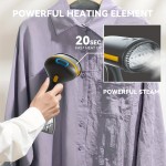 1500ワットハンドヘルド蒸気アイロン - 速い加熱、ポータブル服用蒸気器＆布きれのし取り削除機、家庭用と旅行用のダブル蒸気アイロン＆服用蒸気器、旅行用の服用蒸気器