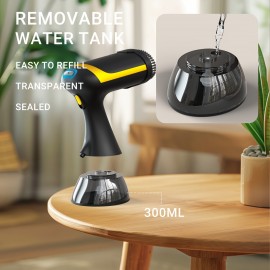 1500ワットハンドヘルド蒸気アイロン - 速い加熱、ポータブル服用蒸気器＆布きれのし取り削除機、家庭用と旅行用のダブル蒸気アイロン＆服用蒸気器、旅行用の服用蒸気器