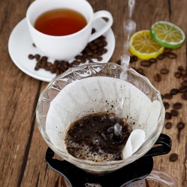50/100枚 V60 コーヒーフィルターペーパー、円錐形、使い捨て、簡単使用 V02、ドリップコーヒーメーカー用、業務用
