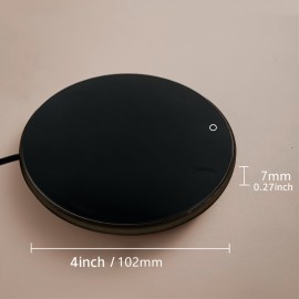 EDELIN 4インチ USB電源コースター - コーヒーカップを55°Cに保つ、アルミニウム合金、EDLIN