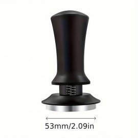 TIME OWNER スケール付き調節可能コーヒータンパー 51/53/58mm - 定圧分布、キャリブレーション機構、ステンレス製エスプレッソツール バリスタ＆家庭用（エスプレッソメーカーアクセサリー）