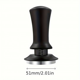 TIME OWNER スケール付き調節可能コーヒータンパー 51/53/58mm - 定圧分布、キャリブレーション機構、ステンレス製エスプレッソツール バリスタ＆家庭用（エスプレッソメーカーアクセサリー）