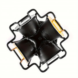 24個のドルチェグストカプセルと互換性のあるコーヒーカプセル収納回転木馬スタンドオーガナイザー、モダンブラックデザイン、家庭またはオフィスキッチンカウンターオーガナイザー