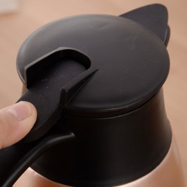 1個 ステンレス製断熱ポット、ダブルレイヤー真空温水ポット、家庭用断熱冷コーヒーポット