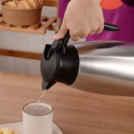 1個 ステンレス製断熱ポット、ダブルレイヤー真空温水ポット、家庭用断熱冷コーヒーポット
