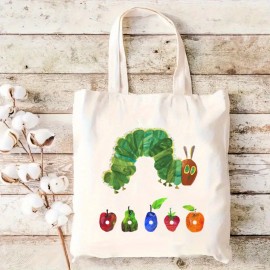 The Very Hungry Caterpillar レディース スタイリッシュ カジュアル ユニセックス キャンバス トートバッグ