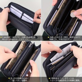 高級メンズウォレット、豊かな容量、真皮、YKKジッパー、防犯、取り外し可能なコインパース、優れた工芸、紳士の選択、ビジネスファッション、牛革