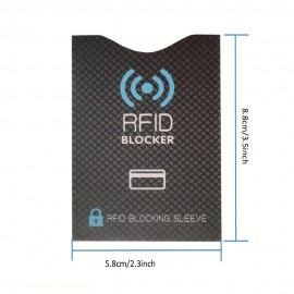 1/3/5個セット RFIDブロッキングメタルカードホルダー - スリム防犯アルミニウムウォレットスリーブ、多色オプション、クレジットカード用耐久性旅行保護（5.79x8.79cm）、シックなメタリック風合い｜銅版紙