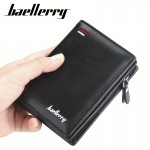 メンズ財布 ジッパーショートウォレット マルチカード ファッション 縦型 ミニ小銭入れ ギフト 男性用