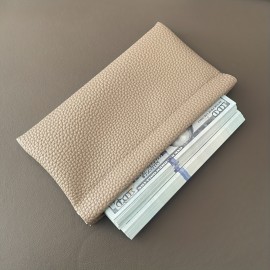 カジュアルスタイルのフェイクレザースリムウォレット、パスポートとIDホルダー、イヤホンコードストレージポーチ、メイクアップバッグ