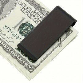 メンズ用スリークステンレススチールマネークリップ - スリムクレジットカードホルダー、シルバー、ゴールド、ブラック、ローズゴールド色あり