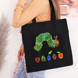 The Very Hungry Caterpillar レディース スタイリッシュ カジュアル ユニセックス キャンバス トートバッグ